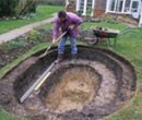 Making a garden pond
