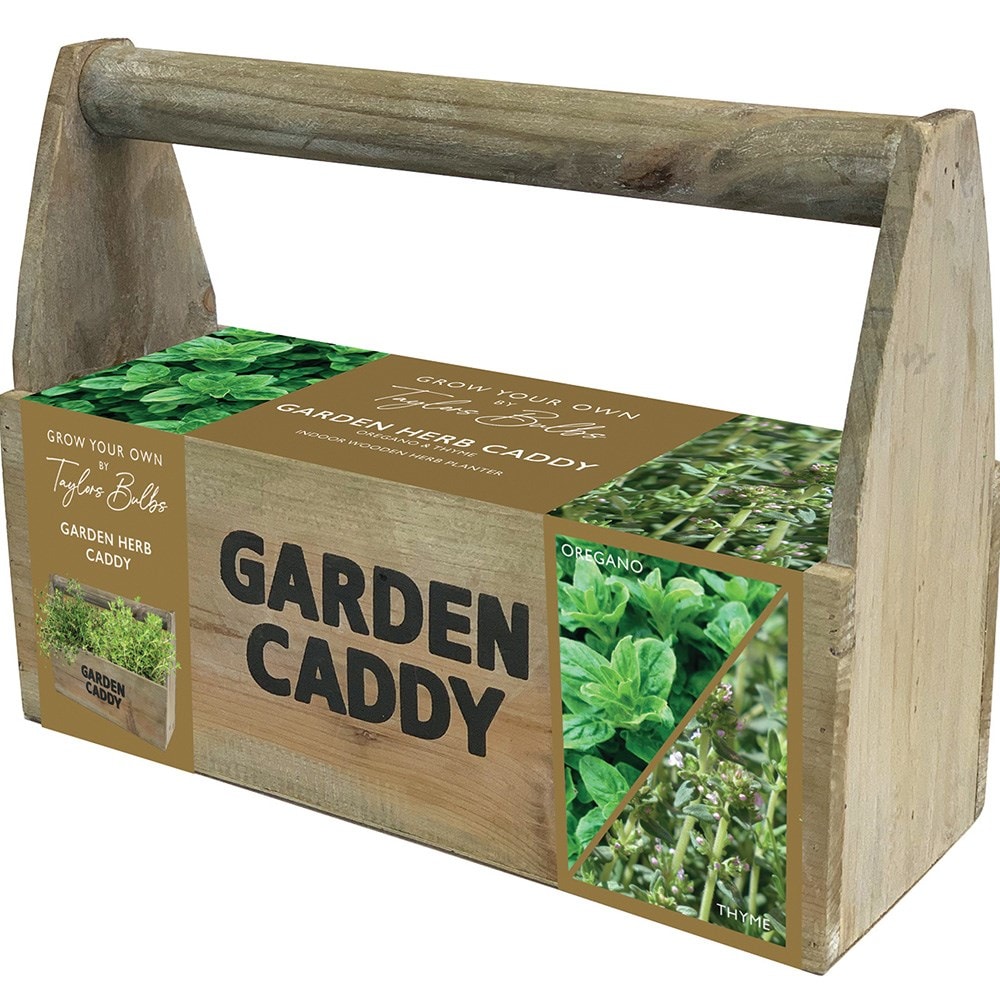Herb garden caddy gift set 