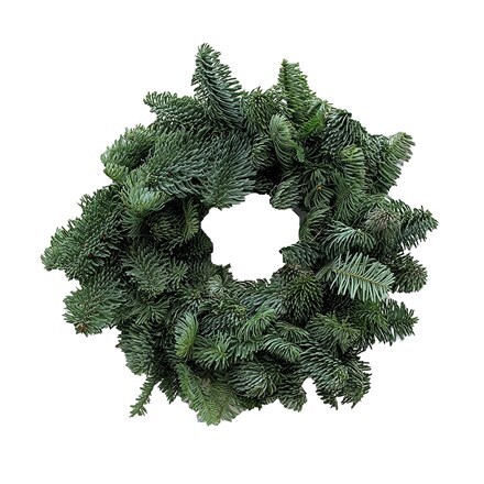 Plain wreath - handmade with fresh foliage