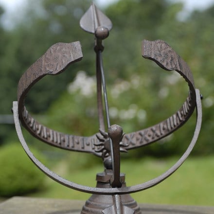 Cast iron sundial