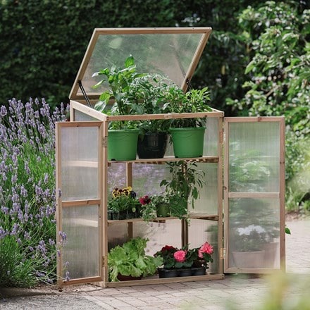 Wooden 3 tier growhouse