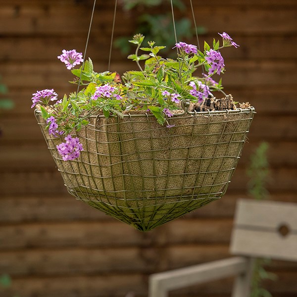 Square net hanging basket