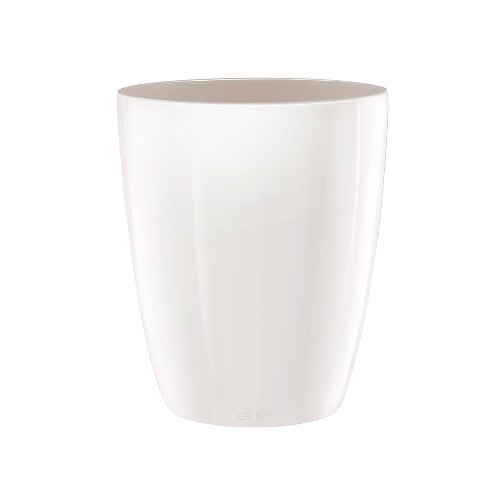 High orchid gloss plant pot - white