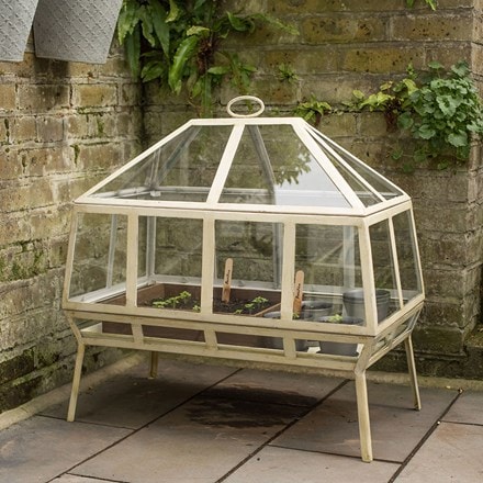 Victorian growhouse rectangular - chalky white