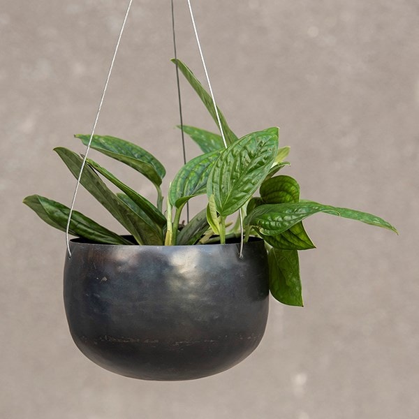 Hanging zinc bowl - small