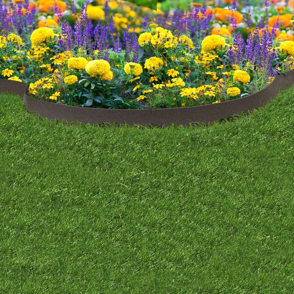 Recycled garden border thin line 