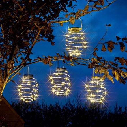 Spiralites LED lanterns - set of 4