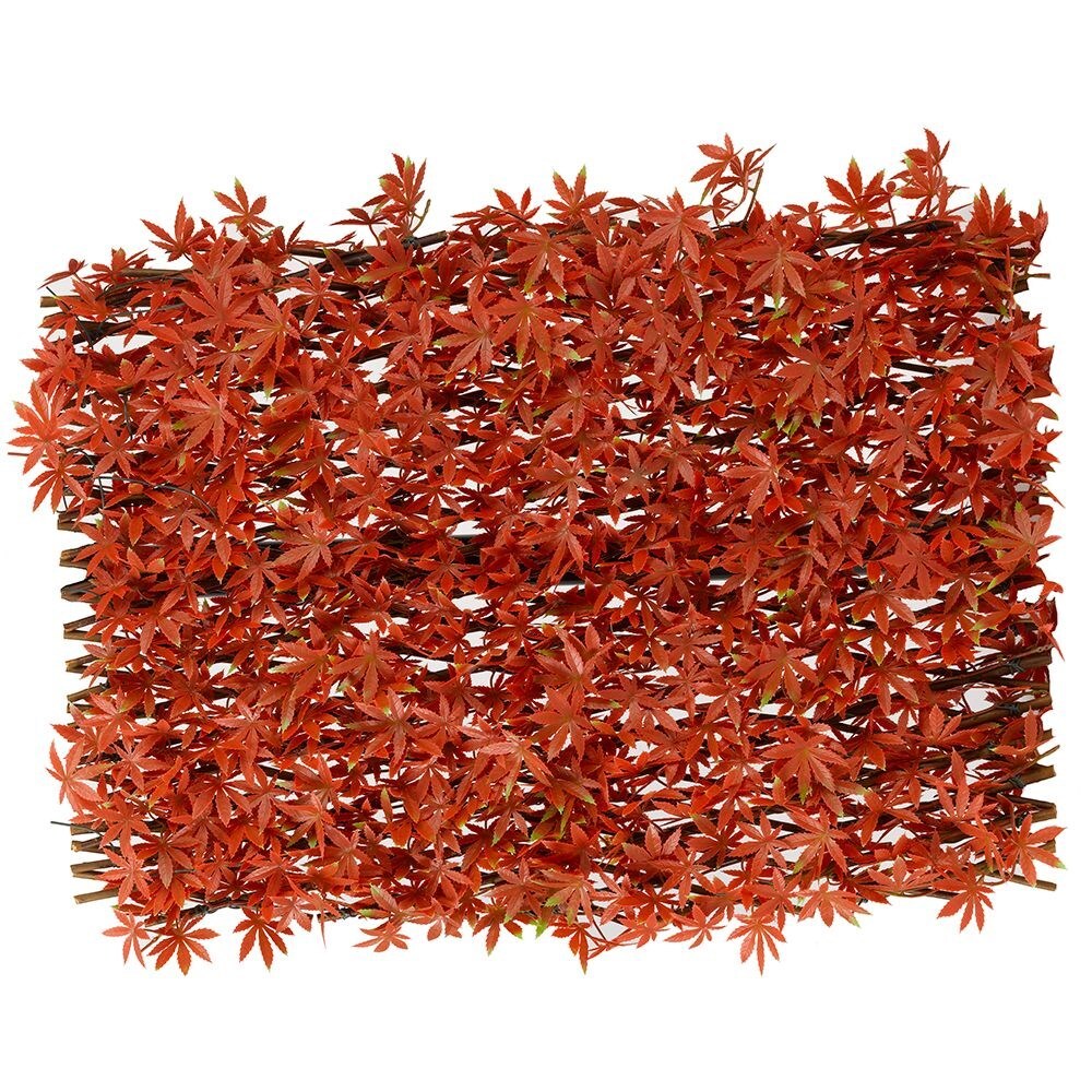 Red acer leaf trellis