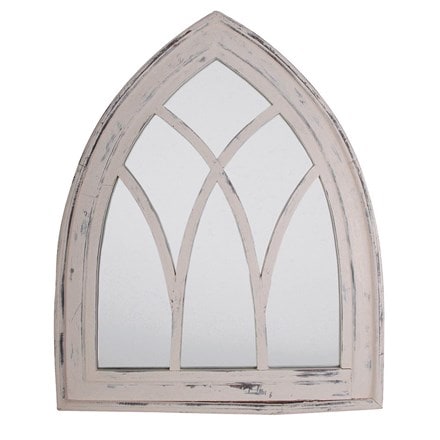 Gothic mirror - white wash