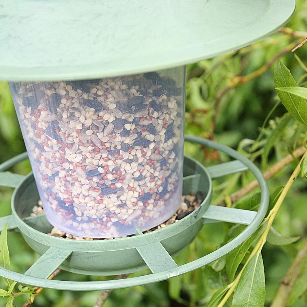 Recycled eco beacon bird feeder