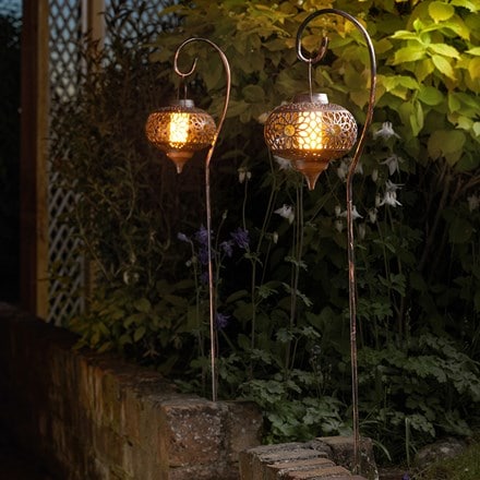 Osman flaming lanterns - set of 2