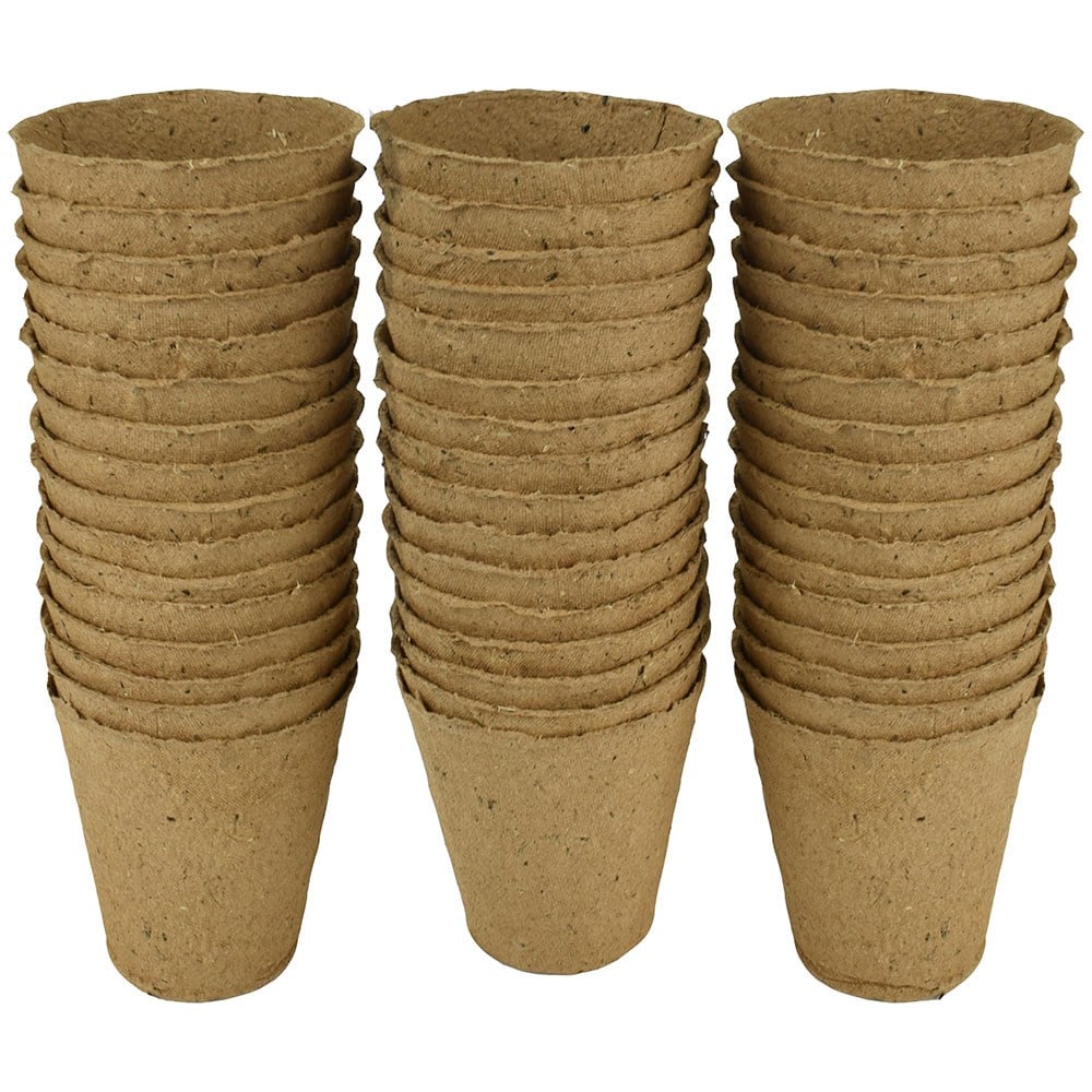 Fibre root pots round - pack of 12