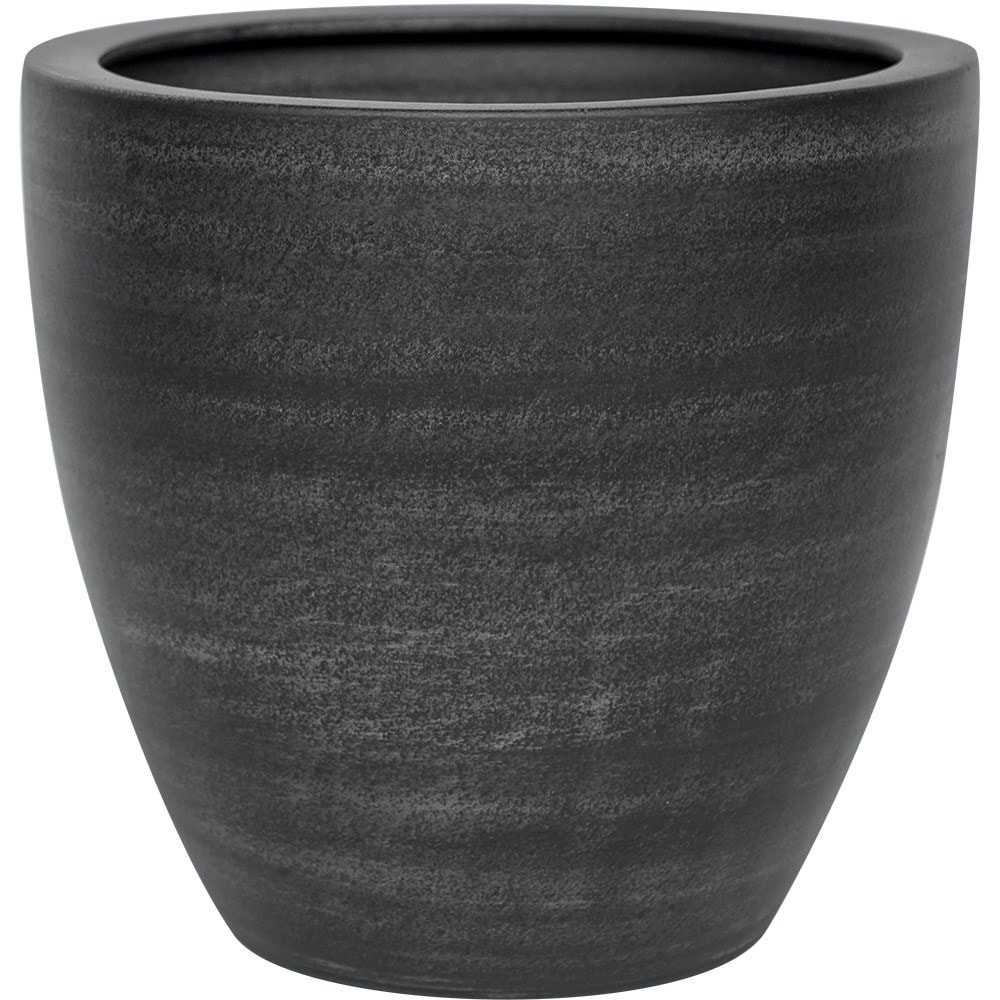 Tapered large plant pot - anthracite