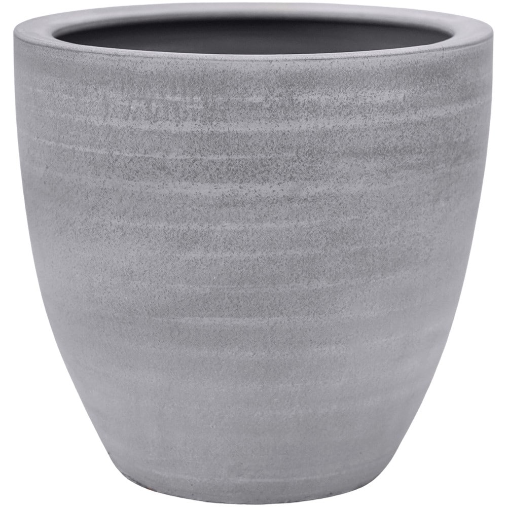 Tapered large plant pot - grey