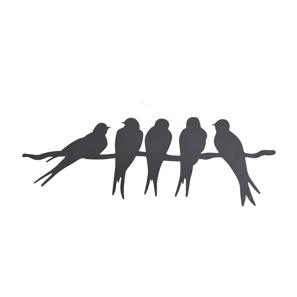 Swallows on branch wall art