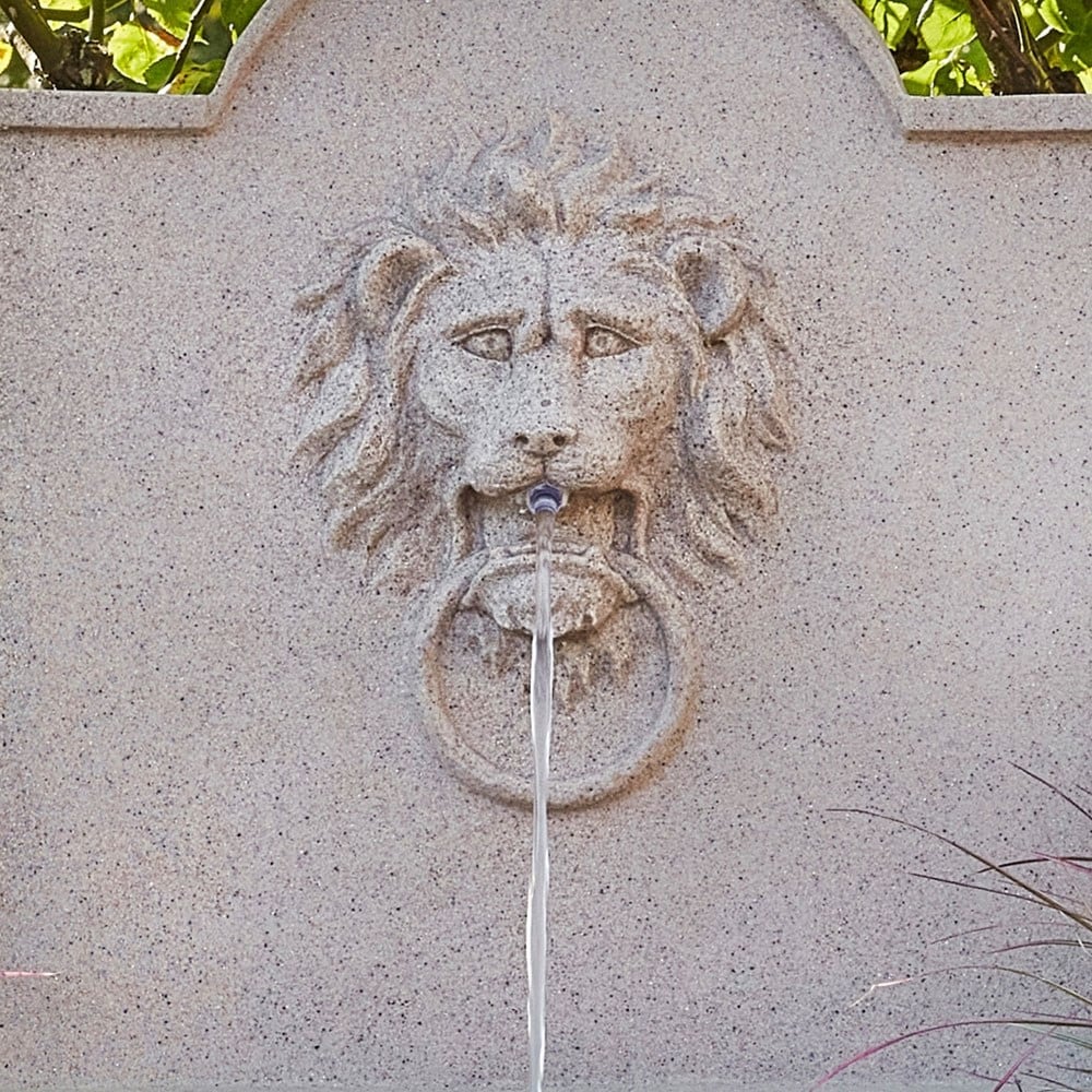 Outdoor luxury lion water feature