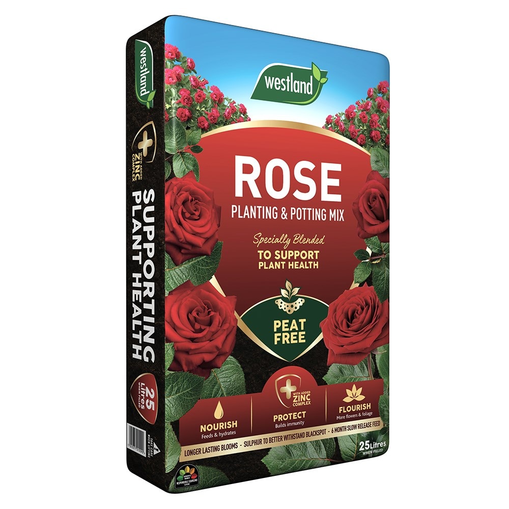 Rose planting & potting mix - peat free