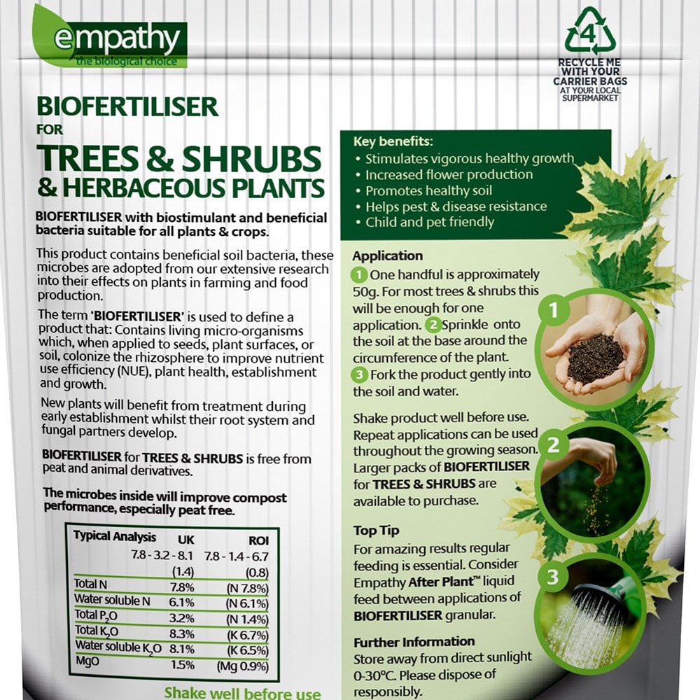 Empathy biofertiliser for trees, shrubs & herbaceous plants