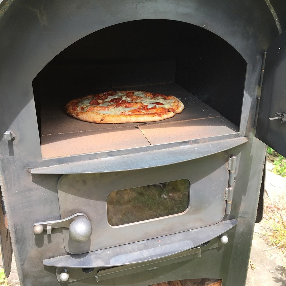 Tall double pizza oven