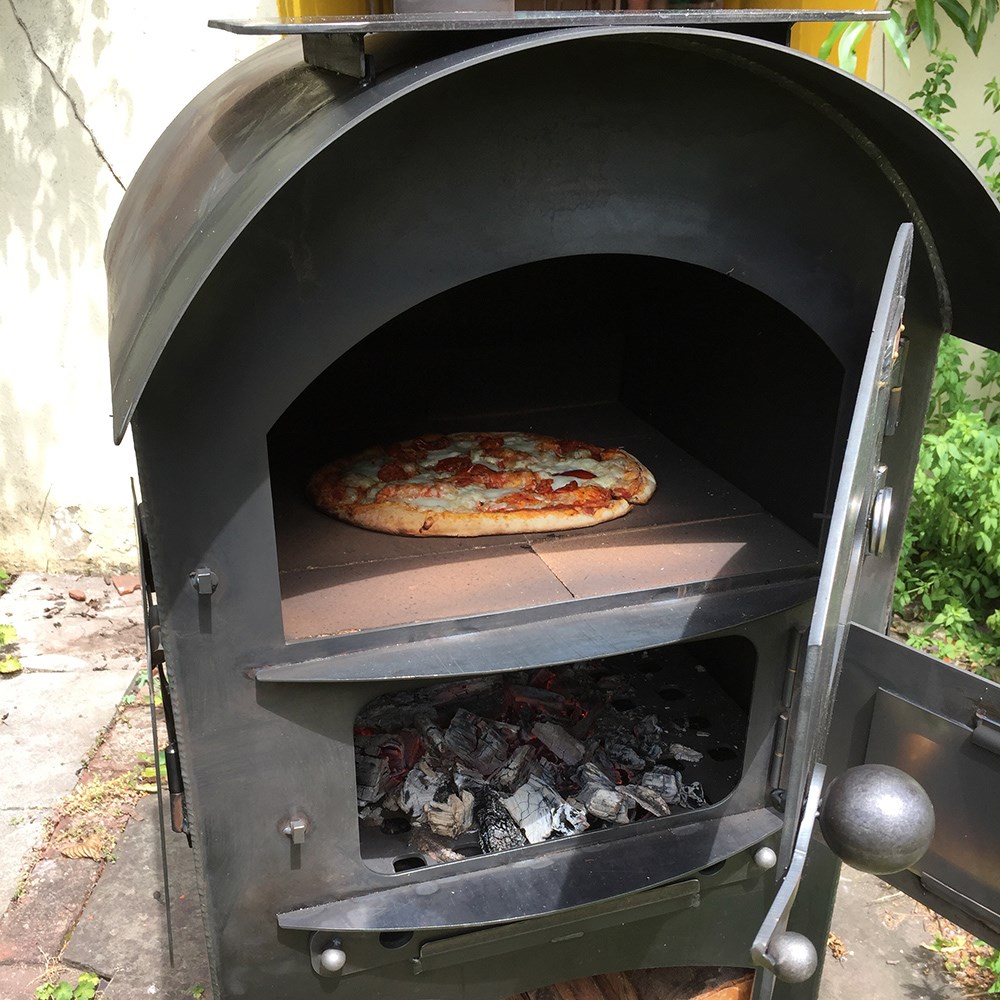 Tall double pizza oven