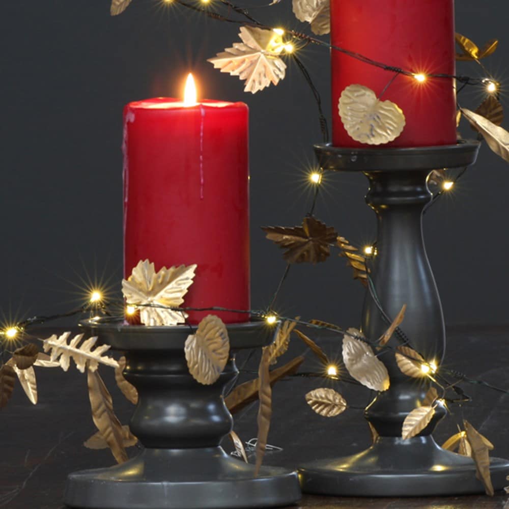 Gold autumn leaves indoor outdoor battery lights