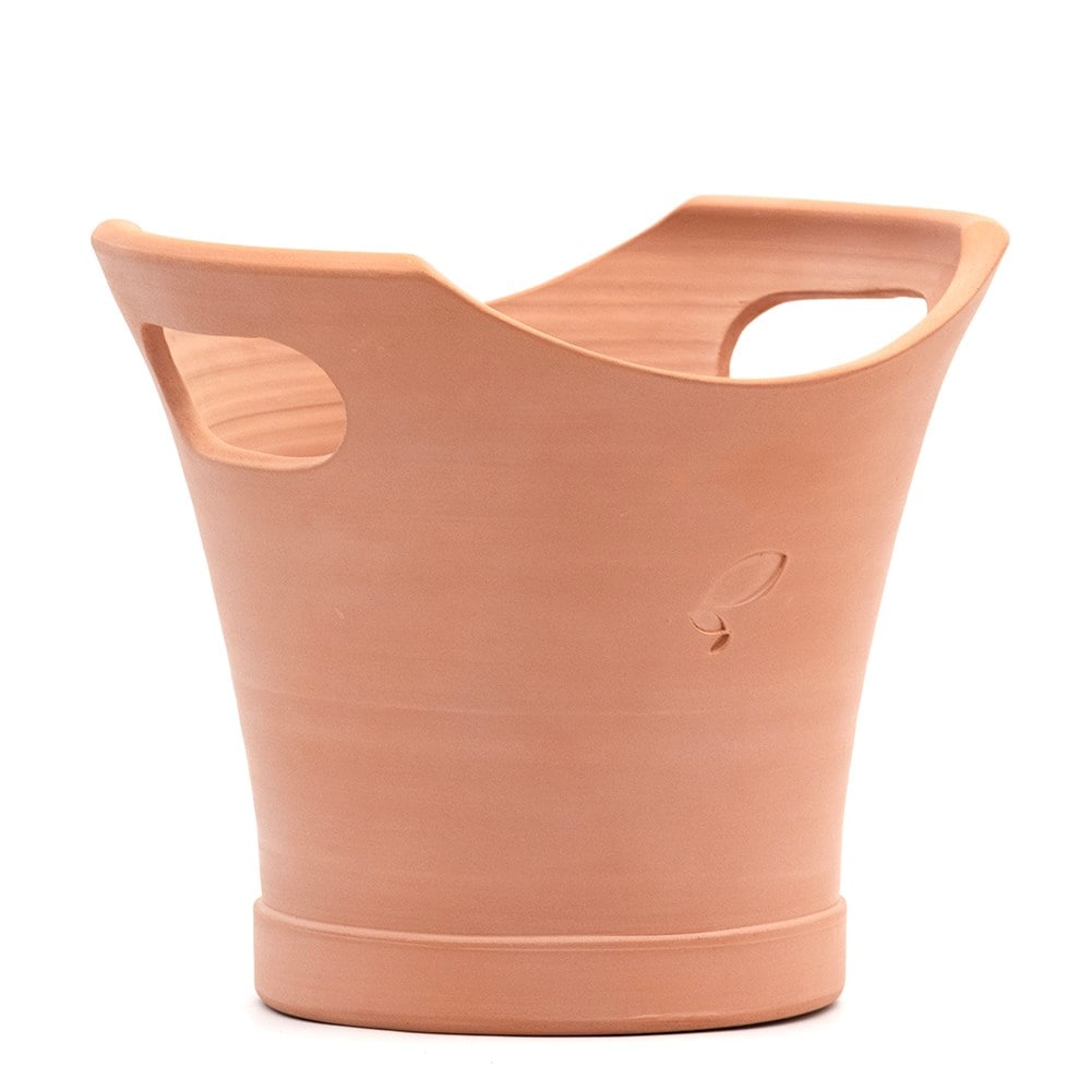 Terracotta milk bucket pot