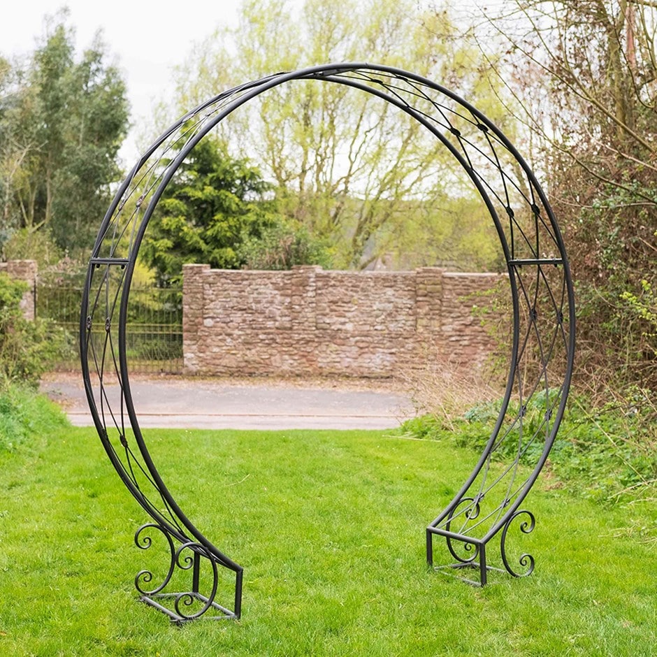 Round moon arch - bronze
