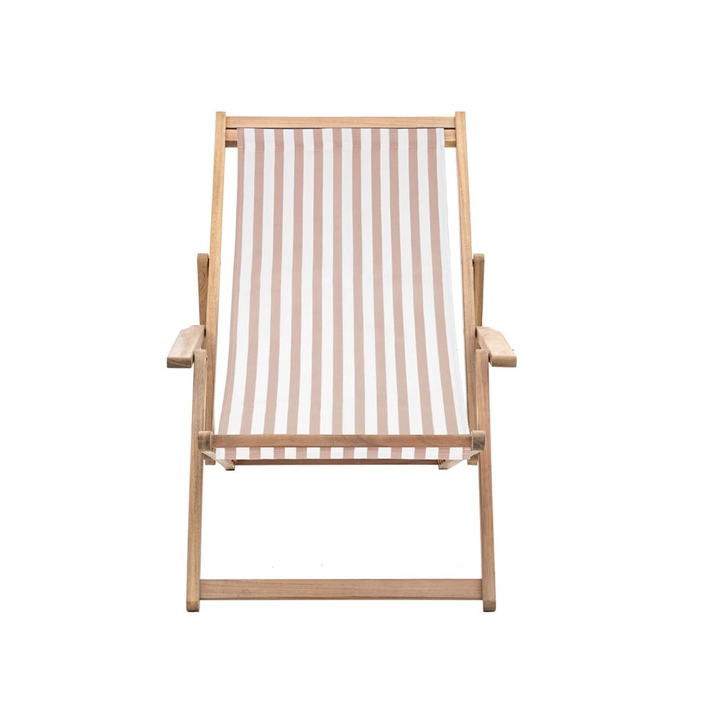 Clay stripe deck chair