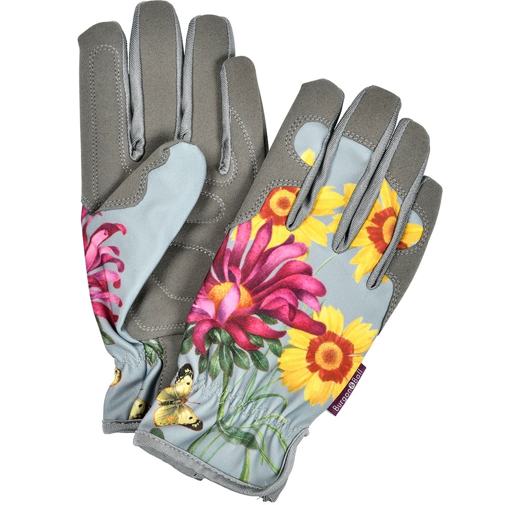 RHS Burgon and Ball gloves floral print - asteraceae