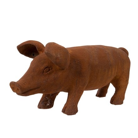 Rusty pig ornament
