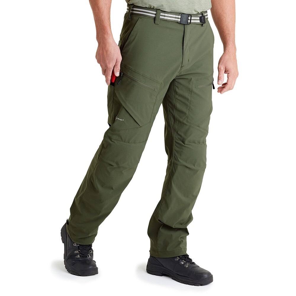 Genus men's 3-season gardening trousers dusky green - long
