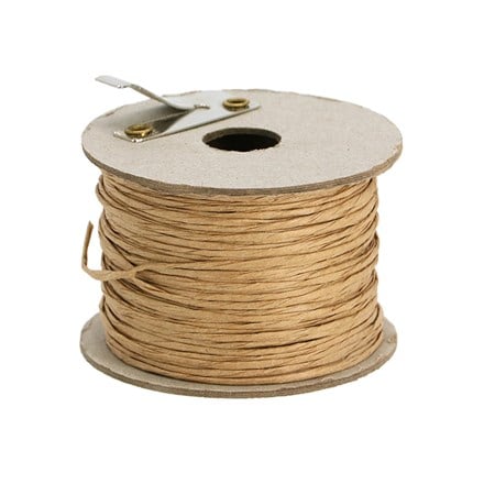 Paper coated wire twine