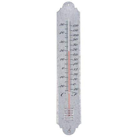 Large zinc thermometer
