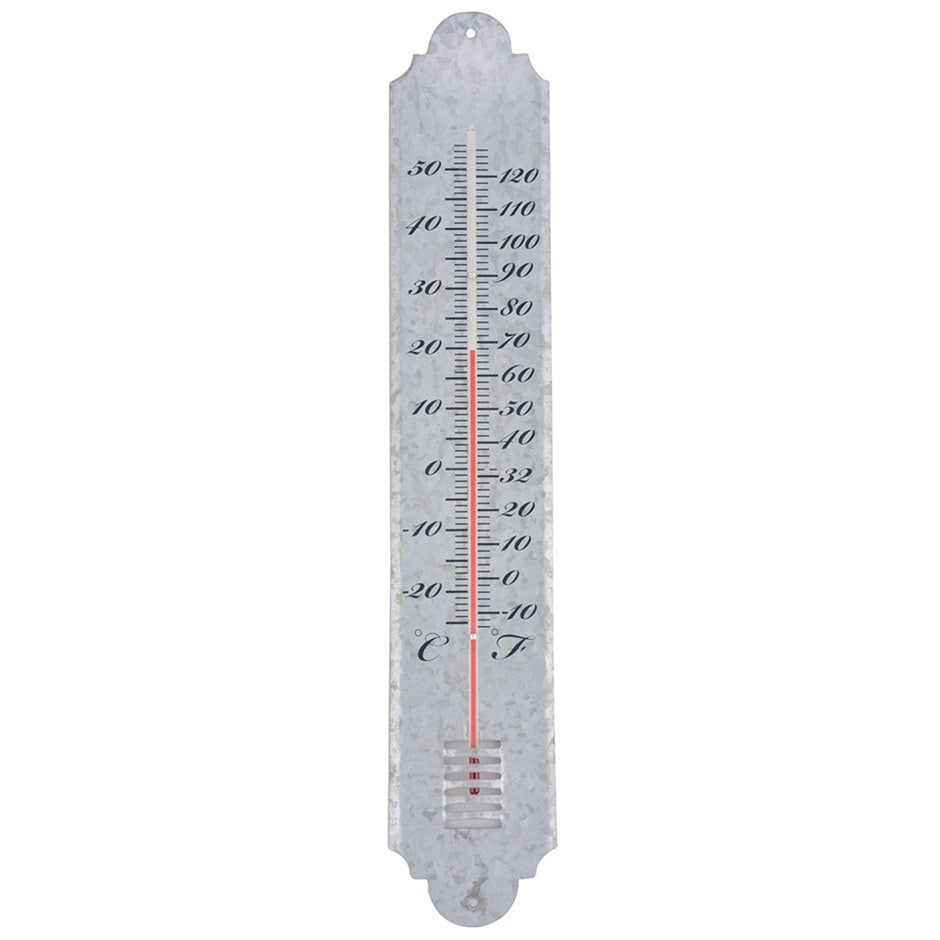 Large zinc thermometer 