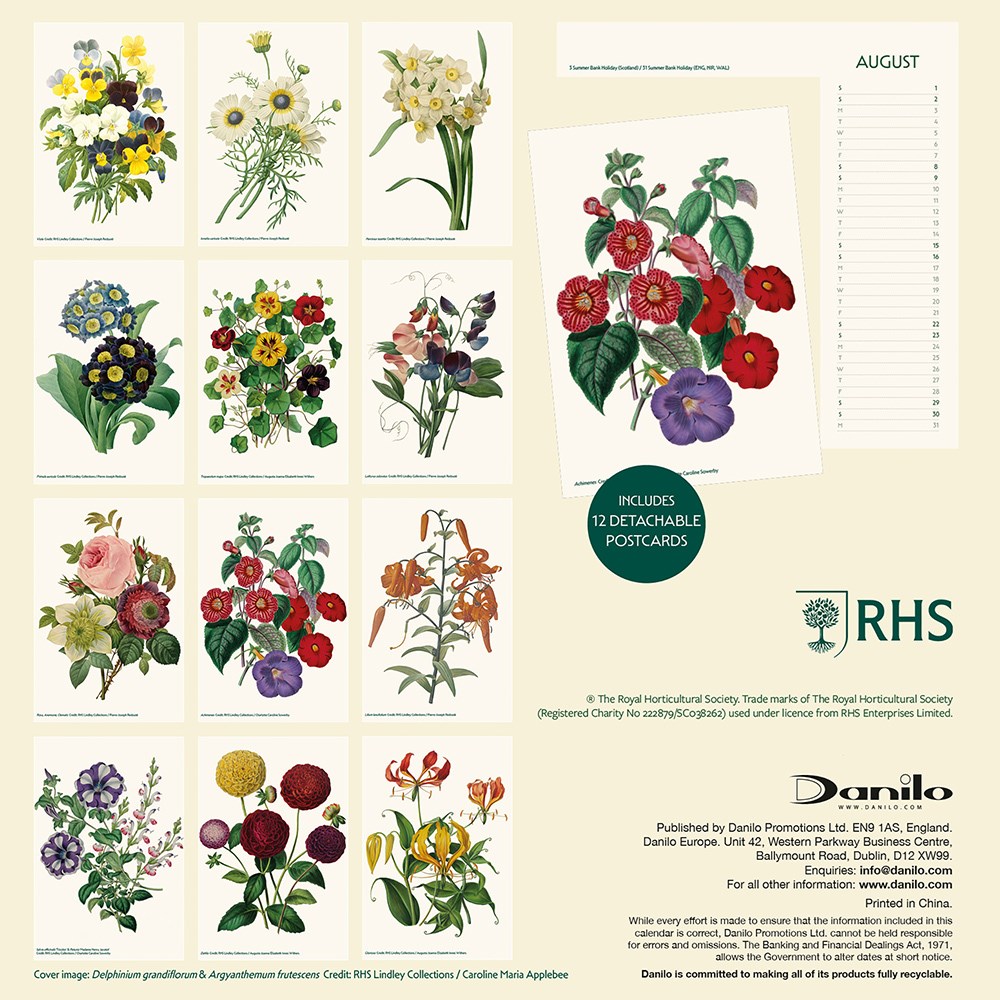 RHS 2026 desk easel calendar