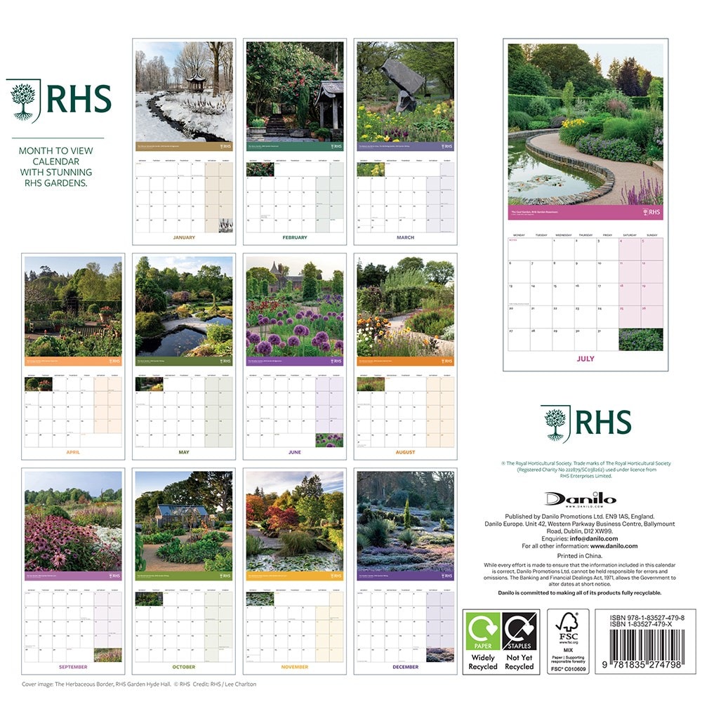 RHS 2026 square calendar