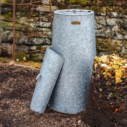 Composter with scoop