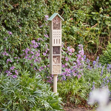 Large insect hotel with stake