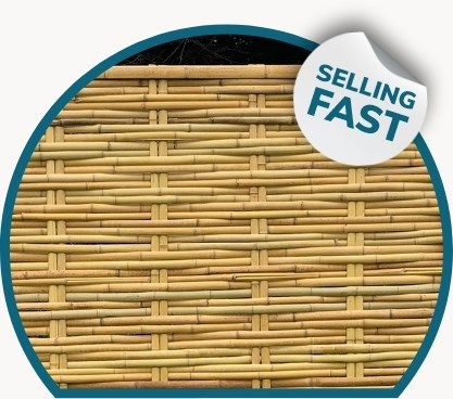 Selling Fast: Framed Split Bamboo Fence Hurdle 6.2ft x 5.9ft