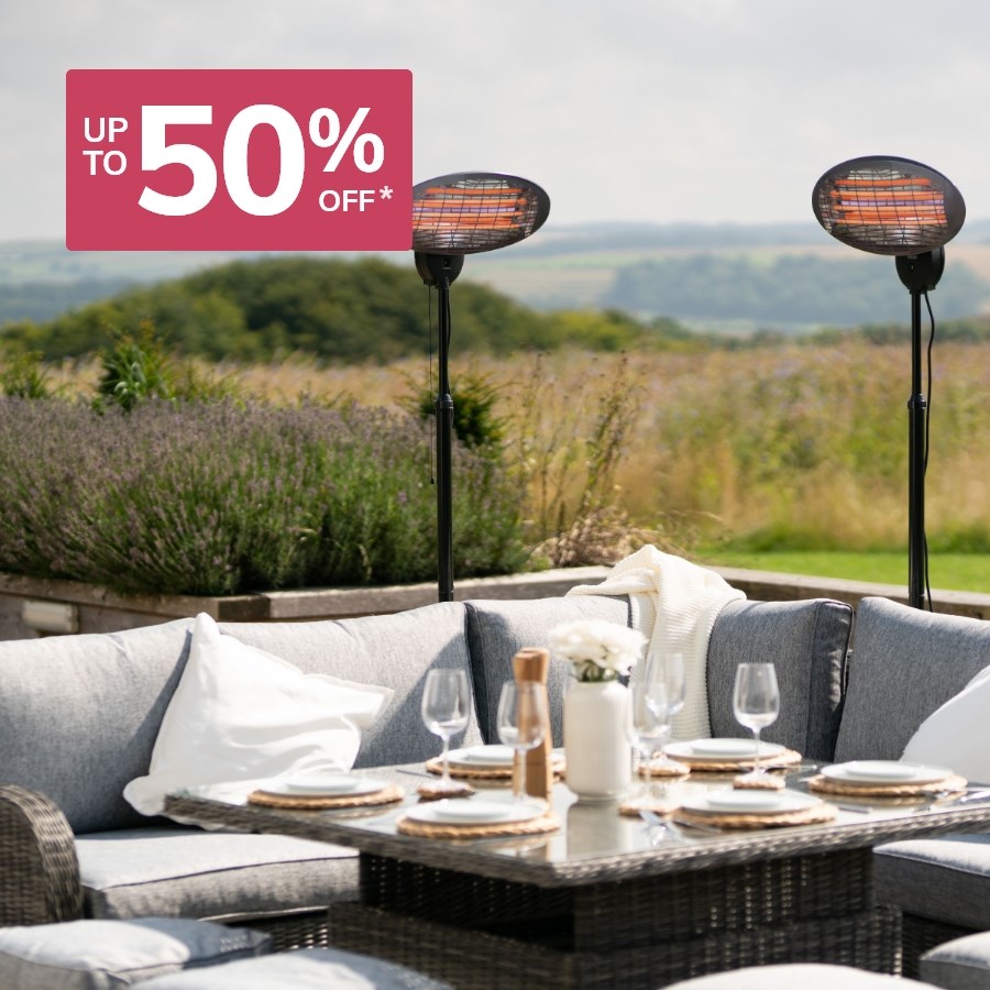 Up to 50% off Outdoor Heating