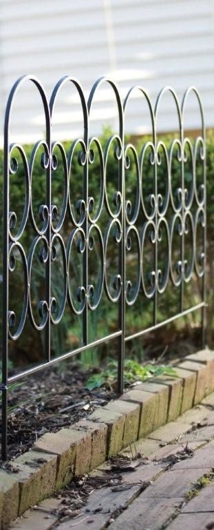 Triple Arch Black Garden Edging