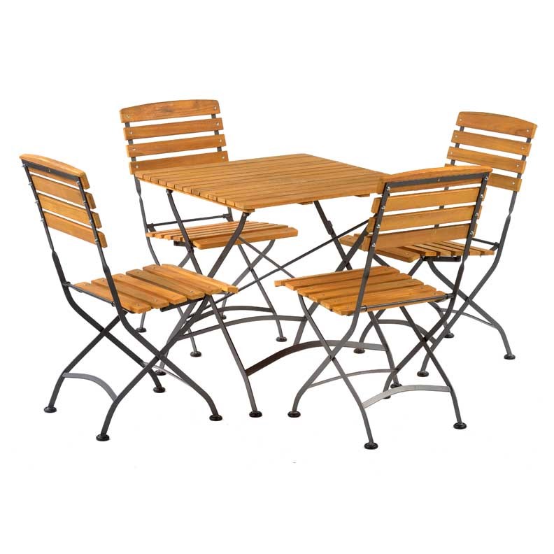 Newark Wooden Folding Dining Set