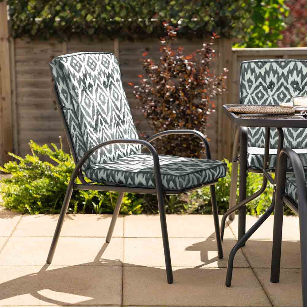 Hadleigh 6 Seater Garden Dining Furniture Set In Grey Pattern By Hectare®