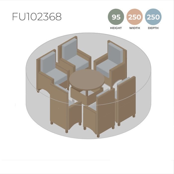 Medium Round Dining Set Furniture Cover
