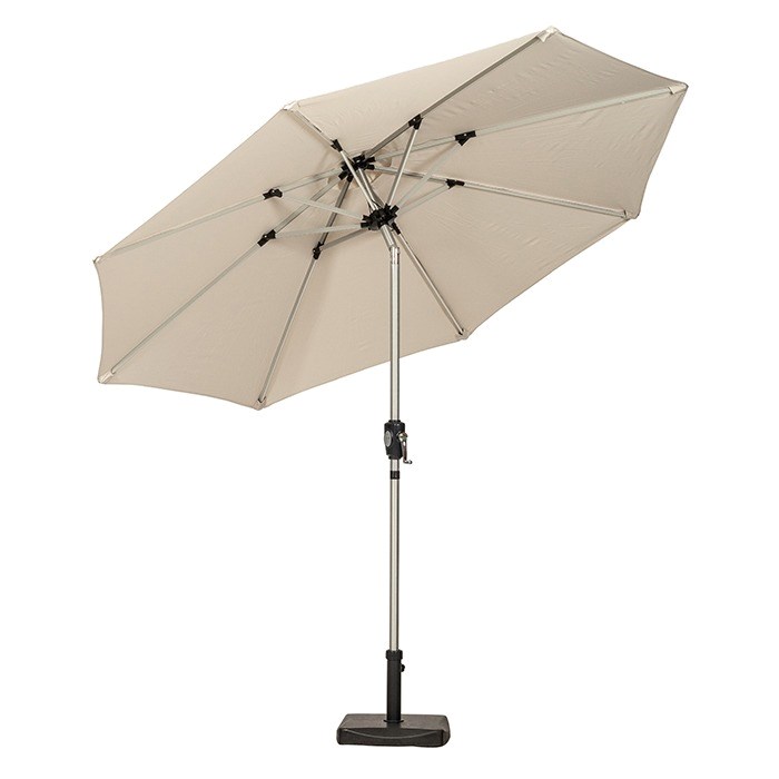 2.7m Round LED Crank & Tilt Parasol
