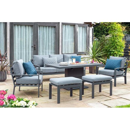Titchwell Lounge Set with Gas Adjustable Table by Norfolk Leisure