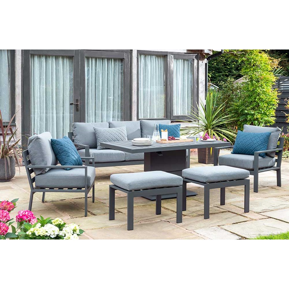 Titchwell Lounge Set With Gas Adjustable Table
