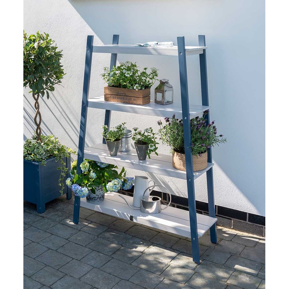 Florenity Galaxy Wooden 4-Tier Plant Shelf