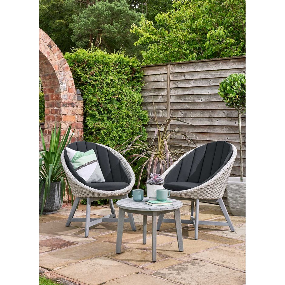 Chedworth Curved Rattan Bistro Set