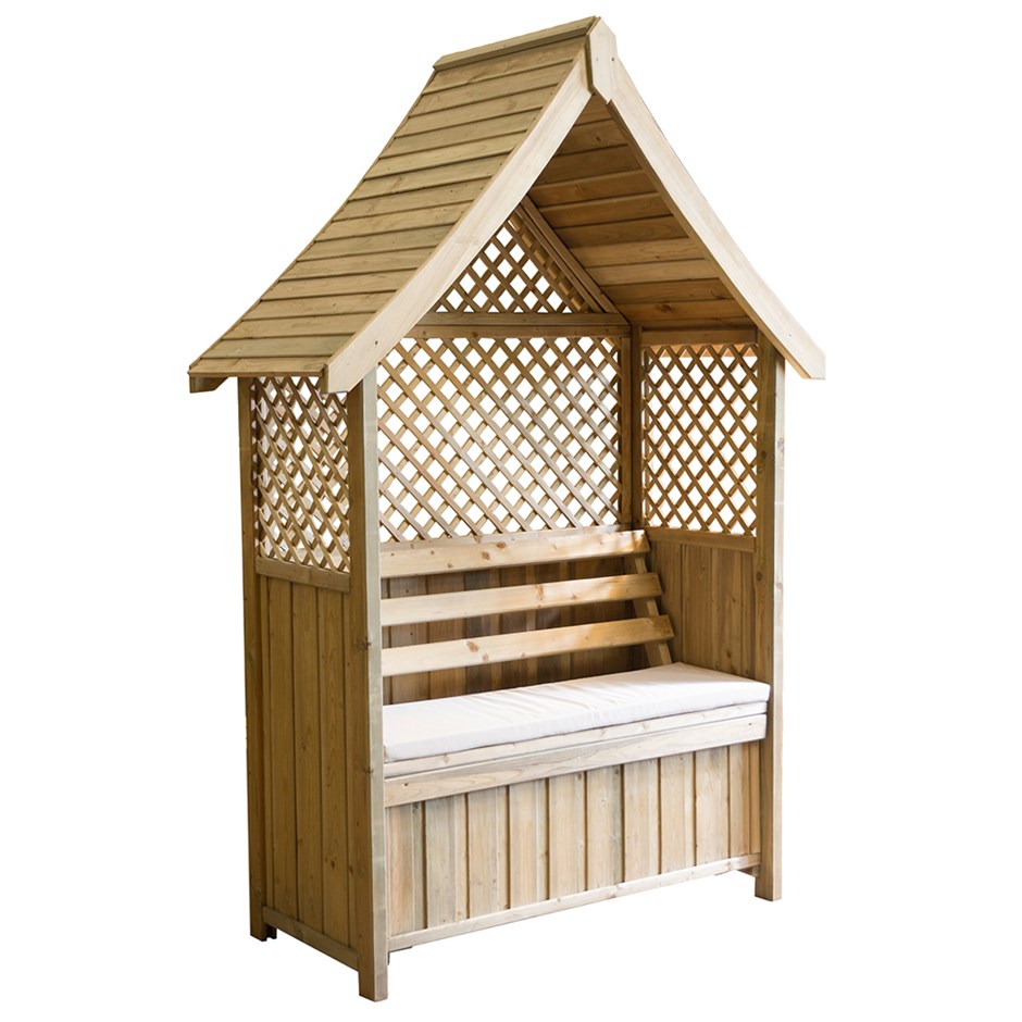 Norfolk Arbour With Storage Box & Pad